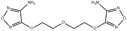 4-(2-(2-[(4-AMINO-1,2,5-OXADIAZOL-3-YL)OXY]ETHOXY)ETHOXY)-1,2,5-OXADIAZOL-3-AMINE Struktur