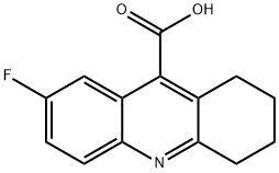 7-FLUORO-1,2,3,4-TETRAHYDRO-ACRIDINE-9-CARBOXYLIC ACID Struktur