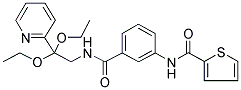 N-[2,2-DIETHOXY-2-(PYRIDIN-2-YL)ETHYL]-3-[(THIOPHEN-2-YL)CARBONYLAMINO]BENZAMIDE Struktur