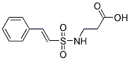 3-(2-PHENYL-ETHENESULFONYLAMINO)-PROPIONIC ACID Struktur