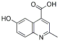 6-HYDROXY-2-METHYL-QUINOLINE-4-CARBOXYLIC ACID Struktur