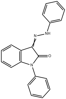 1-PHENYL-1H-INDOLE-2,3-DIONE 3-(N-PHENYLHYDRAZONE) Struktur