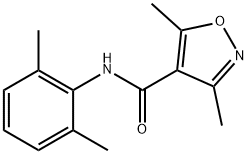 N-(2,6-DIMETHYLPHENYL)-3,5-DIMETHYL-4-ISOXAZOLECARBOXAMIDE Struktur