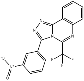 3-(3-NITROPHENYL)-5-(TRIFLUOROMETHYL)[1,2,4]TRIAZOLO[4,3-C]QUINAZOLINE Struktur