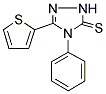 4-PHENYL-3-(2-THIENYL)-1,2,4-TRIAZOLINE-5-THIONE Struktur