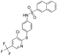 (4-(3-CHLORO-5-(TRIFLUOROMETHYL)(2-PYRIDYLTHIO))PHENYL)(2-NAPHTHYLSULFONYL)AMINE Struktur