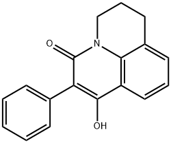 7-HYDROXY-6-PHENYL-2,3-DIHYDRO-1H,5H-PYRIDO[3,2,1-IJ]QUINOLIN-5-ONE Struktur