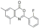 2-(2-FLUOROPHENYL)-6,8-DIMETHYL-4H-3,1-BENZOXAZIN-4-ONE Struktur