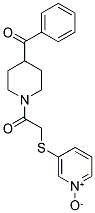 3-([2-(4-BENZOYLPIPERIDINO)-2-OXOETHYL]THIO)PYRIDINIUM-1-OLATE Struktur