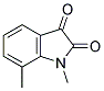 1,7-DIMETHYL-1H-INDOLE-2,3-DIONE Struktur