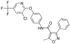 N-(4-(3-CHLORO-5-(TRIFLUOROMETHYL)(2-PYRIDYLOXY))PHENYL)(5-METHYL-3-PHENYLISOXAZOL-4-YL)FORMAMIDE Struktur