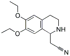 6,7-DIETHOXY-1,2,3,4-TETRAHYDRO-1-ISOQUINOLINE ACETONITRILE Struktur