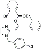 1-(2-BROMOPHENYL)-2-[1-(4-CHLOROBENZYL)-1H-IMIDAZOL-2-YL]VINYL 2-BROMOBENZOATE Struktur