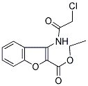 ETHYL 3-[(CHLOROACETYL)AMINO]-1-BENZOFURAN-2-CARBOXYLATE Struktur