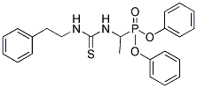 DIPHENYL (1-([(PHENETHYLAMINO)CARBOTHIOYL]AMINO)ETHYL)PHOSPHONATE Struktur