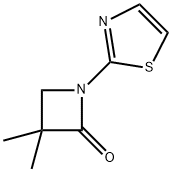 3,3-DIMETHYL-1-(1,3-THIAZOL-2-YL)-2-AZETANONE Struktur