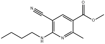 METHYL 6-(BUTYLAMINO)-5-CYANO-2-METHYLNICOTINATE Struktur