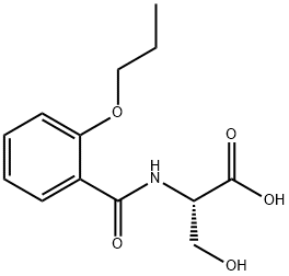 3-HYDROXY-2-(2-PROPOXY-BENZOYLAMINO)-PROPIONIC ACID Struktur