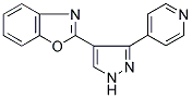 2-[3-(PYRIDIN-4-YL)-(1H)-PYRAZOL-4-YL]BENZOXAZOLE Struktur