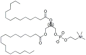 1-STEAROYL-2-MYRISTOYL-SN-GLYCERO-3-PHOSPHOCHOLINE Struktur