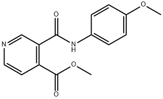 METHYL 3-[(4-METHOXYANILINO)CARBONYL]ISONICOTINATE Struktur