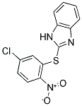 2-(5-CHLORO-2-NITRO-PHENYLSULFANYL)-1H-BENZOIMIDAZOLE Struktur