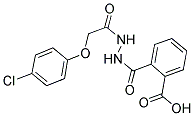 2-((2-[(4-CHLOROPHENOXY)ACETYL]HYDRAZINO)CARBONYL)BENZOIC ACID Struktur