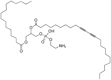 1-PALMITOYL-2-TRICOSADIYNOYL-SN-GLYCERO-3-PHOSPHOETHANOLAMINE Struktur