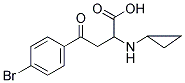 4-(4-BROMOPHENYL)-2-(CYCLOPROPYLAMINO)-4-OXOBUTANOIC ACID Struktur