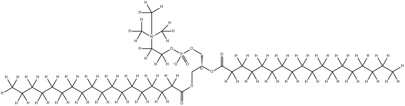 1,2-DISTEAROYL-D70-SN-GLYCERO-3-PHOSPHOCHOLINE-1,1,2,2-D4-N,N,N-TRIMETHYL-D9 Struktur