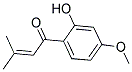 1-(2-HYDROXY-4-METHOXYPHENYL)-3-METHYLBUT-2-EN-1-ONE Struktur