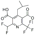 2-(DIFLUOROMETHYL)-4-(2-METHYLPROPYL)-6-(TRIFLUOROMETHYL)-3,5-PYRIDINEDICARBOXYLIC ACID, 5-METHYL ESTER Struktur