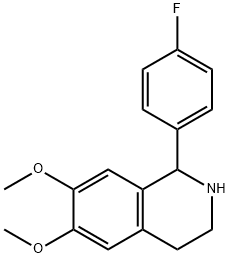 1-(4-FLUORO-PHENYL)-6,7-DIMETHOXY-1,2,3,4-TETRAHYDRO-ISOQUINOLINE Struktur