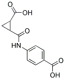 4-((2-CARBOXYCYCLOPROPYL)CARBONYLAMINO)BENZOIC ACID Struktur