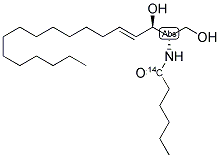 N-HEXANOYL-D-ERYTHRO-SPHINGOSINE, [HEXANOYL-1-14C] Struktur