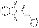 2-(3-(2-THIENYL)PROP-2-ENOYL)INDANE-1,3-DIONE Struktur