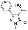 1-(5-CHLORO-1-METHYL-3-PHENYL-1H-PYRAZOL-4-YL)-1-ETHANOL Struktur