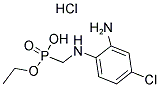 ETHYL HYDROGEN [(2-AMINO-4-CHLOROANILINO)METHYL]PHOSPHONATE HYDROCHLORIDE Struktur