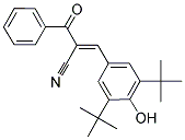 3-(3,5-BIS(TERT-BUTYL)-4-HYDROXYPHENYL)-2-(PHENYLCARBONYL)PROP-2-ENENITRILE Struktur