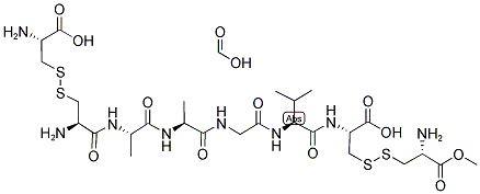 CYSTINYL-ALA-ALA-GLY-VAL-CYSTINE-OME HCOOH Struktur