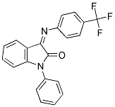 1-PHENYL-3-([4-(TRIFLUOROMETHYL)PHENYL]IMINO)-1,3-DIHYDRO-2H-INDOL-2-ONE Struktur