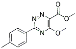 METHYL 5-METHOXY-3-(4-METHYLPHENYL)-1,2,4-TRIAZINE-6-CARBOXYLATE Struktur