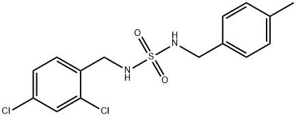 N-(2,4-DICHLOROBENZYL)-N'-(4-METHYLBENZYL)SULFAMIDE Struktur