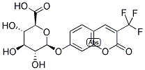 BETA-TRIFLUOROMETHYLUMBELLIFERYL BETA-D-GLUCURONIDE Struktur