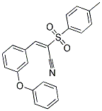 2-((4-METHYLPHENYL)SULFONYL)-3-(3-PHENOXYPHENYL)PROP-2-ENENITRILE Struktur