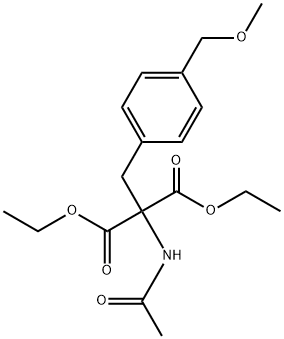 DIETHYL 2-(ACETYLAMINO)-2-[4-(METHOXYMETHYL)BENZYL]MALONATE Struktur