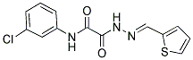 N-(3-CHLOROPHENYL)-2-OXO-2-[2-(2-THIENYLMETHYLENE)HYDRAZINO]ACETAMIDE Struktur