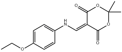 5-(((4-ETHOXYPHENYL)AMINO)METHYLENE)-2,2-DIMETHYL-1,3-DIOXANE-4,6-DIONE Struktur