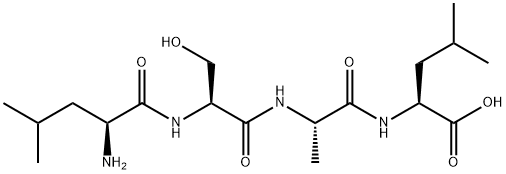 H-LEU-SER-ALA-LEU-OH Struktur