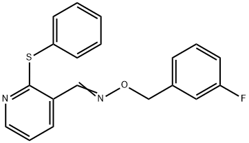 2-(PHENYLSULFANYL)NICOTINALDEHYDE O-(3-FLUOROBENZYL)OXIME Struktur